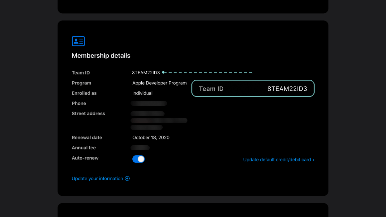 Team ID