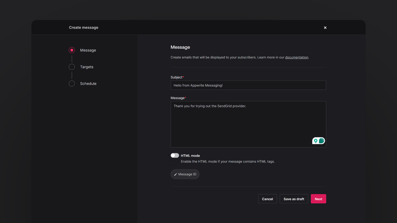 Create email