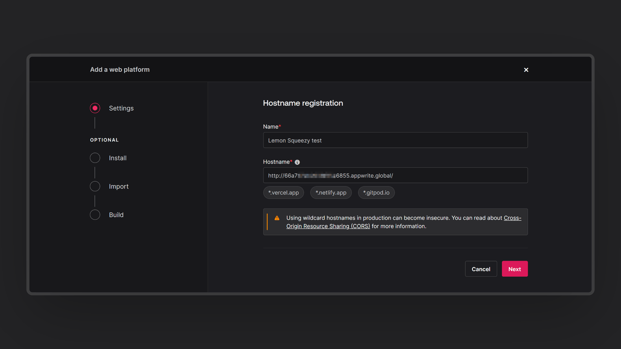 Add web platform